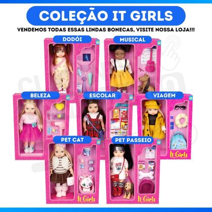 Imagem de Boneca It Girl Pet Passeio Cachorro Dog Brinquedo Infantil