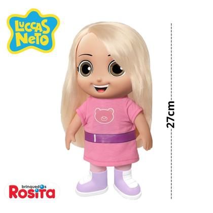Imagem de Boneca Jessi Aventureira Rosa Luccas Neto Fala 14 Frases