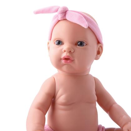 Imagem de Boneca Little Baby Dolls Vinil Macio Com Saco De Dormir