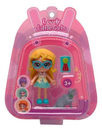 Imagem de Boneca Lovely Little Girls Pet Shop Sortido Br2267 Multikids