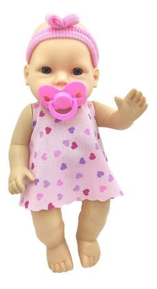 Imagem de Boneca Luni Tata Baby Com Chupeta Bebê Brinquedo Divertoys