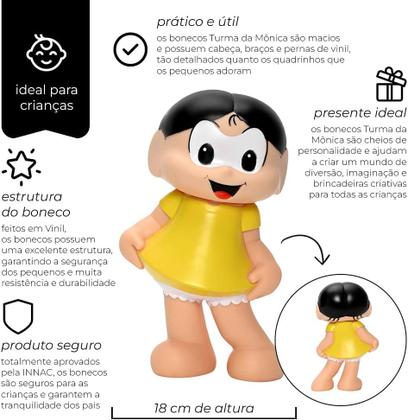 Imagem de Boneca Magali Turma Da Mônica Em Vinil 18Cm - Zippy Toys