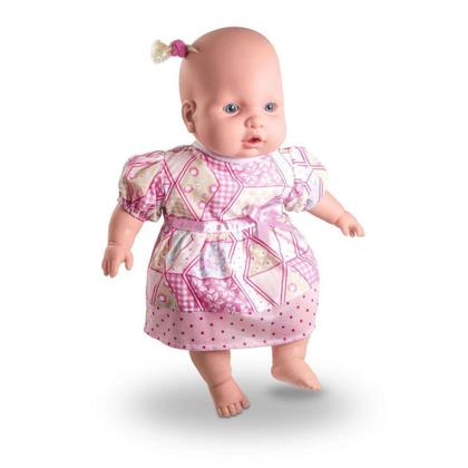 Imagem de Boneca Menina Bebezão Bebê Judy Super Macia 45cm - Milk - Milk Brinquedos