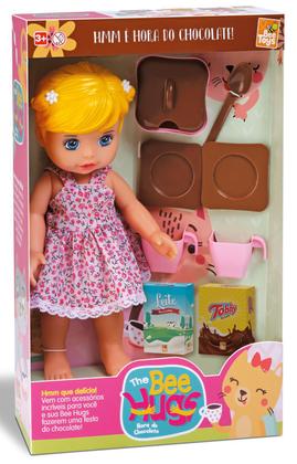 Imagem de Boneca Menina Bee Hugs Hora Do Chocolate Bee Toys