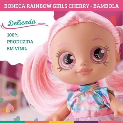 Imagem de Boneca Menina Rainbow Girls Cherry Com Acessórios Bambola