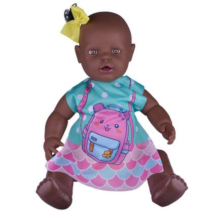 Boneca Meu Nenezão Negra Milk Brinquedos 763 - Bonecas - Magazine