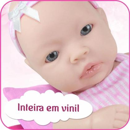 Imagem de Boneca Mini Bebê Reborn Silicone Doll Realist Baby 24cm