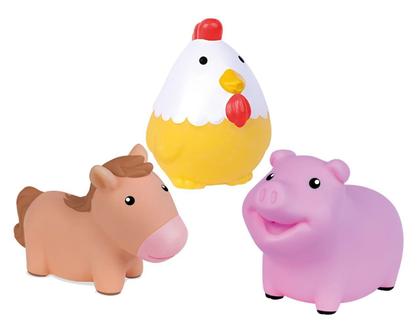 Imagem de Boneca Mini Fenda Com 3 Animais Galinha Porco E Cavalo