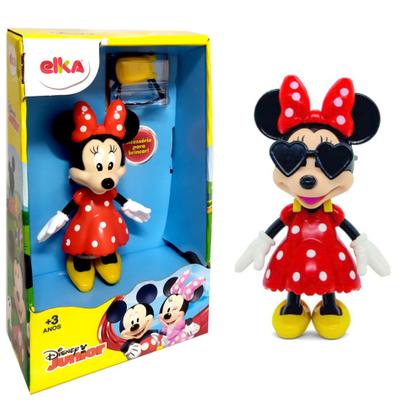 Imagem de Boneca Minnie com Óculos Mochila Elka + Copo com Orelhas