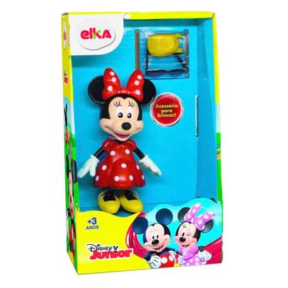 Imagem de Boneca Minnie com Óculos Mochila Elka + Copo com Orelhas