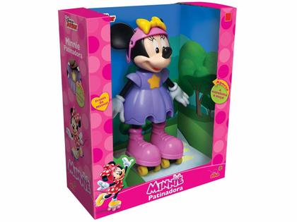 Imagem de Boneca Minnie Disney C/ Som Patins E Capacete - Elka Brinquedos