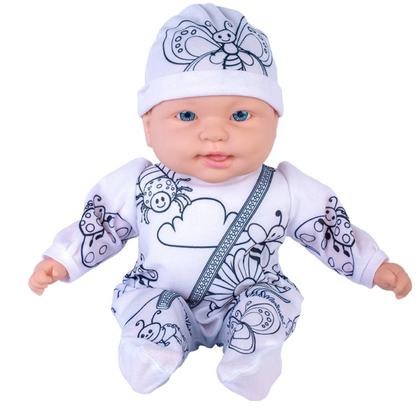 Imagem de Boneca Miyo Artista Roupa Para Pintar Com Canetinhas 2823
