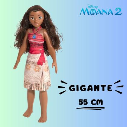 Imagem de Boneca Moana 55 Cm Filme Acompanha Colar Infantil