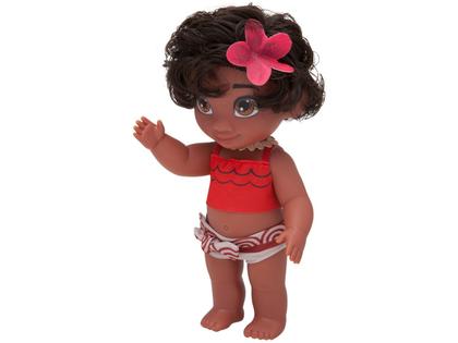Imagem de Boneca Moana Baby Disney Princesa Bebê 36cm Infantil Articulada Em Vinil Brinquedos Cotiplás