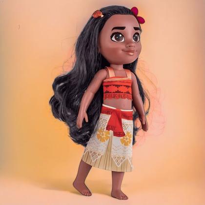 Imagem de Boneca Moana e Pua Porquinho 36cm Boneca Articulada Princesa Disney Baby