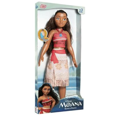 Imagem de Boneca Moana Mini My Size Com Colar 55cm NovaBrink