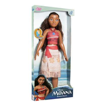 Imagem de Boneca Moana Princesa Disney Com Acessório Articulada 55Cm