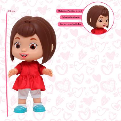 Imagem de Boneca Mônica Grande Baby Brink Brinquedo Infantil Divertido