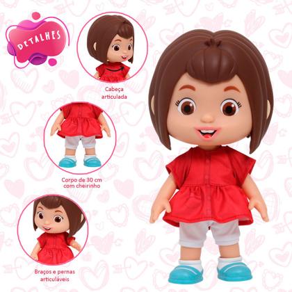 Imagem de Boneca Mônica Grande Baby Brink Brinquedo Infantil Divertido