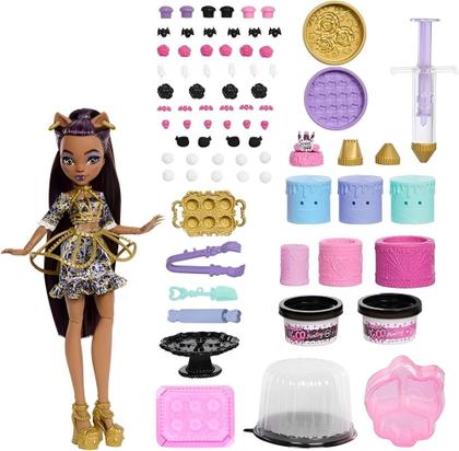 Imagem de Boneca Monster High Clawdeen Wolf Conjunto Kit de Bolo - Scary Sweet Birthday - Mattel