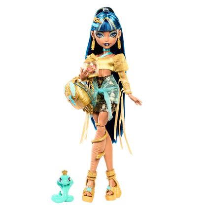 Imagem de Boneca Monster High Cleo De Nile com Pet Cobra Hissette e Acc