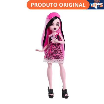 Imagem de Boneca monster high pijamas monstruosas draculaura - mattel jfd47/jgm42