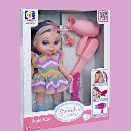 Imagem de Boneca My Sweet Love Style Hair Com Acessórios