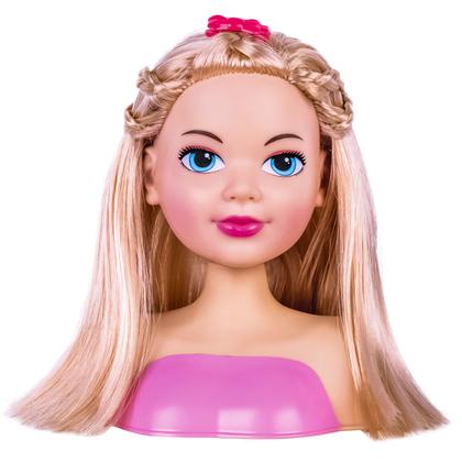 Imagem de Boneca Nancy Hair Surprise Busto Para Pentear Com 3 Acessórios Surpresa - Super Toys