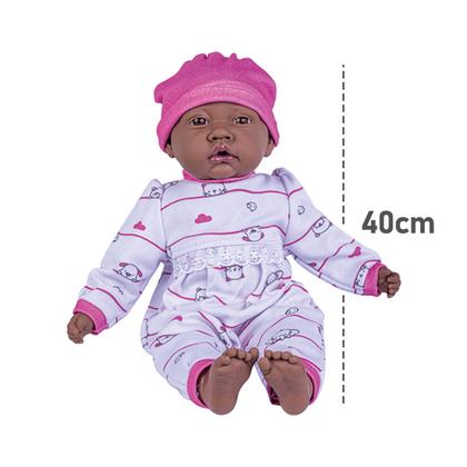 Imagem de Boneca Negra Nenem Nanado Com Som Tipo Reborn - Super Toys