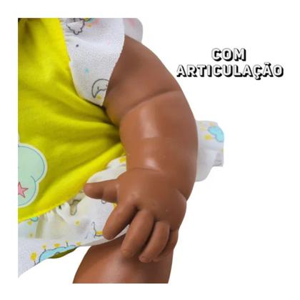 Imagem de Boneca Neneka Negra Sem Cabelo Divertida 642 Super Toys