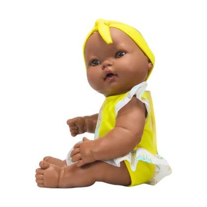 Imagem de Boneca Neneka Negra Sem Cabelo Divertida 642 Super Toys