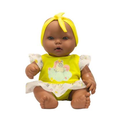 Imagem de Boneca Neneka Negra Sem Cabelo Divertida 642 Super Toys