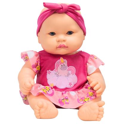 Boneca Neneka Sem Cabelo Divertida 640 - Super Toys - Boneca Bebê