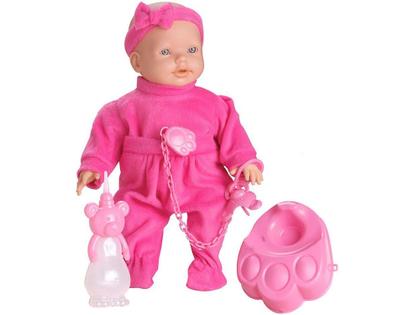 Imagem de Boneca New Mini Bebê Mania Xixi com Acessórios - Roma Brinquedos