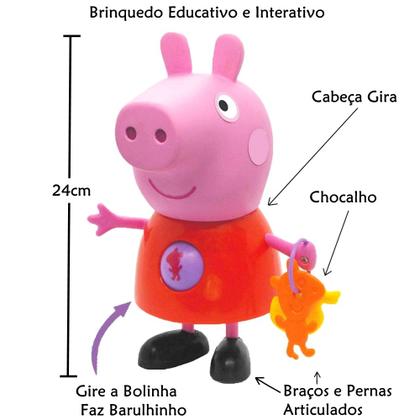 Imagem de Boneca Peppa de Atividades Rosa Menina Didáticas Infantil Acima +24 Meses Educativa