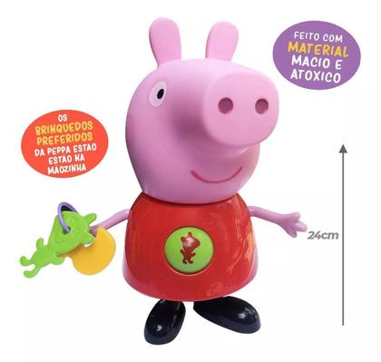 Imagem de Boneca Peppa Pig Atividades Com A Peppa Pig Brinquedo Menina e Menino Elka