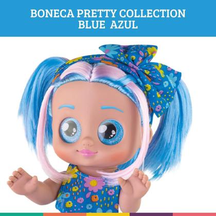 Imagem de Boneca Pretty Collection Blue Azul Moderna Milk