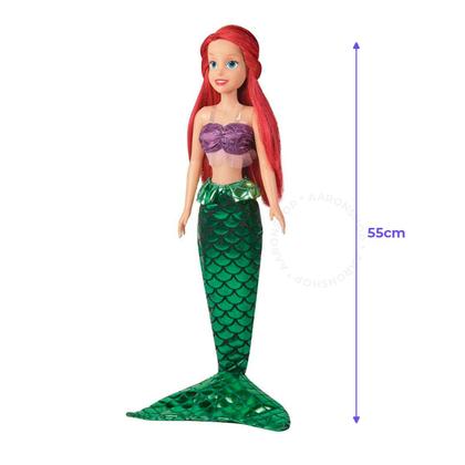 Imagem de Boneca Princesa Ariel Disney Mini My Size 55cm Baby Brink