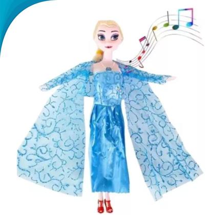 Imagem de Boneca Princesa Elsa Frozen Infantil Articulada Brinquedo Para Dia Das Crianças Menina Entrega Rapida