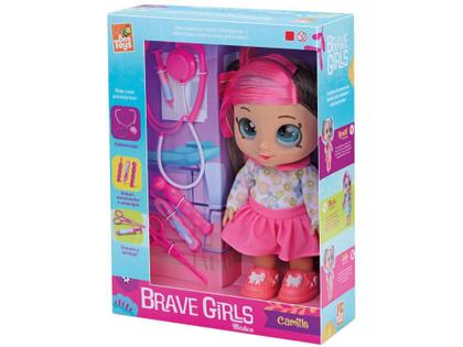 Imagem de Boneca Profissões Brave Girls Camille Médica com Acessórios doutora 0769- Bee Toys