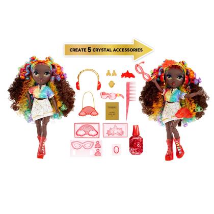 Imagem de Boneca Rainbow High Creative Crystals Iris - 28cm com Kit