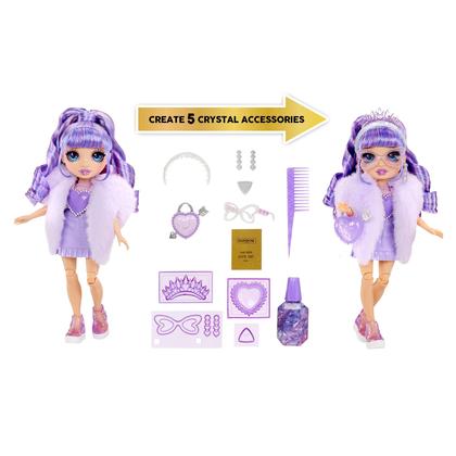 Imagem de Boneca Rainbow High Creative Crystals Violeta - Edição Colecionável