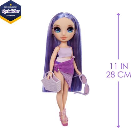 Imagem de Boneca Rainbow High Swim & Style Fashion Doll Violet 507314