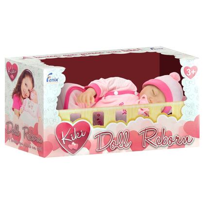 Imagem de Boneca Realista Kiki Bebê Reborn Com Toque Suave Cílios Aplicados E Brinquedos Completos