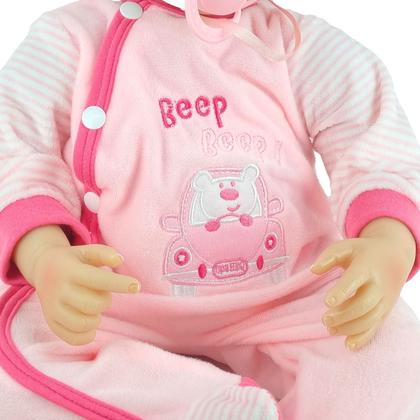 Imagem de Boneca Realista Kiki Bebê Reborn Com Toque Suave Cílios Aplicados E Brinquedos Completos