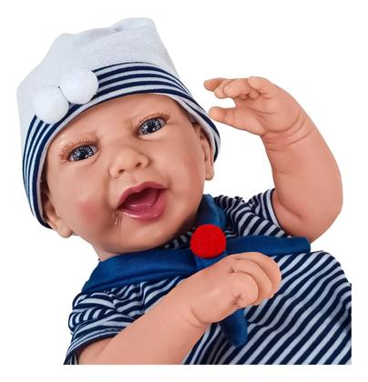 Imagem de Boneca Reborn Anny Doll Baby Marinheiro - Cotiplás 2501