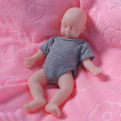 Imagem de Boneca Reborn Baby Doll AISITE Mini Silicone de Corpo Inteiro de 20 cm para Menino