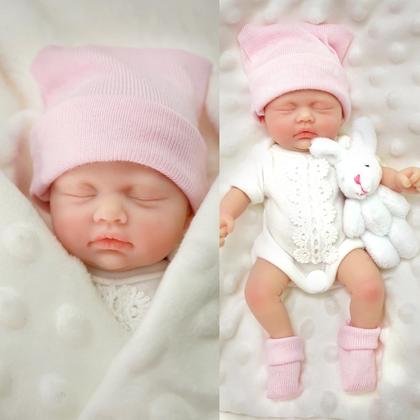 Imagem de Boneca Reborn Baby Doll Mire & Mire Mini de 7 cm de silicone para corpo inteiro