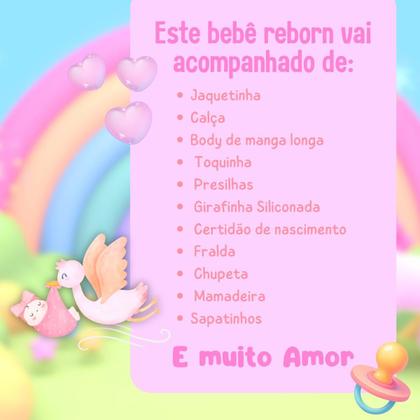 Imagem de Boneca Reborn Girafinha Bebê Realista Silicone Menina Boneca Pode dar Banho