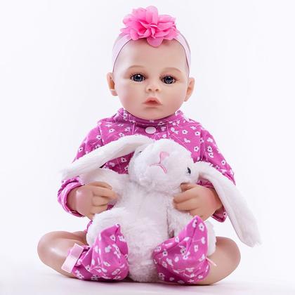 Imagem de Boneca Reborn Recém-Nascida Realista Acompanha Enxoval